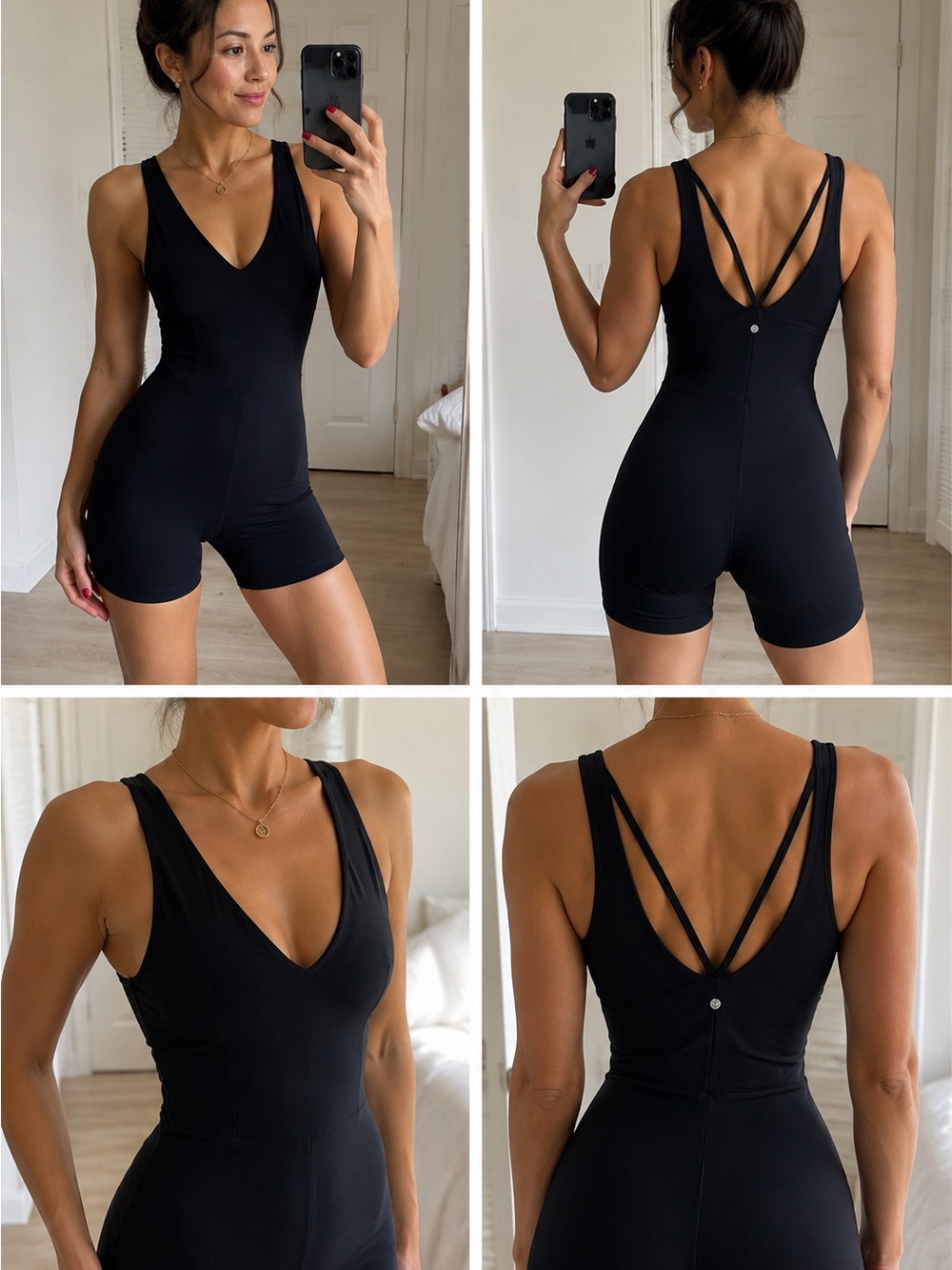 Zella Black Sleeveless Jumpsuit xs